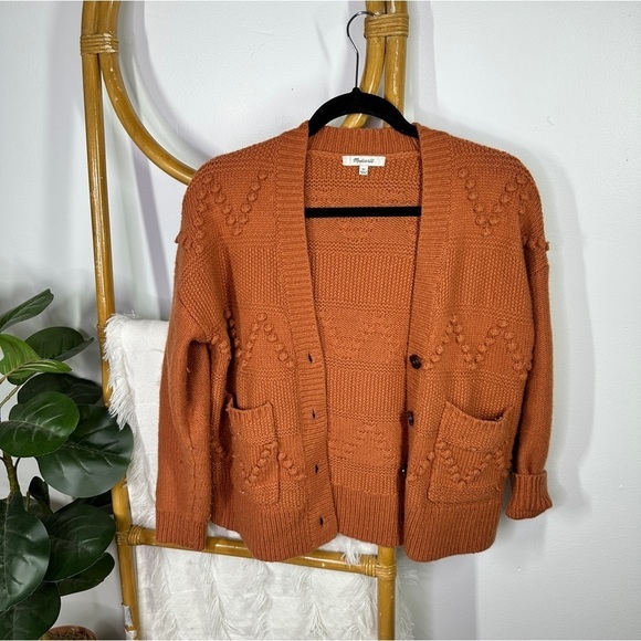 Madewell Bobble Zig Zag Cardigan Sweater sz XS - Picture 3 of 6